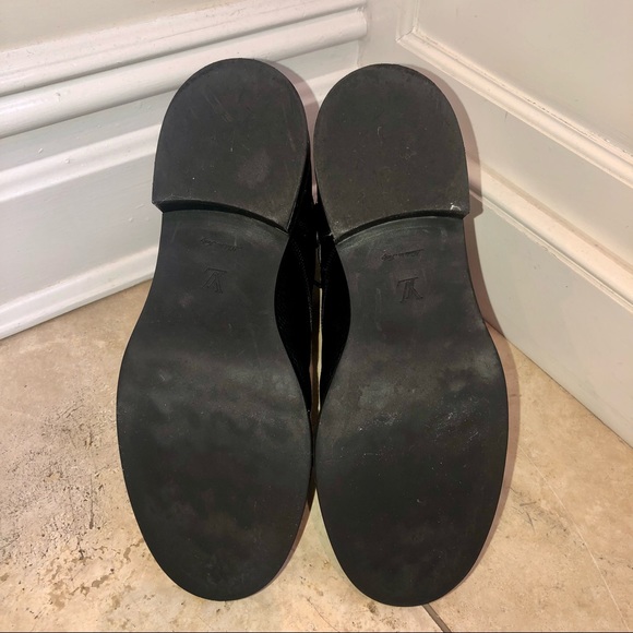 LV Black Canvas Wonderland Ranger Ankle Length Combat Boot Rare Strap - Picture 5 of 7